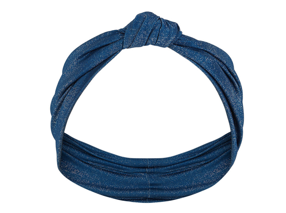 Turban Blu Fondale Lurex