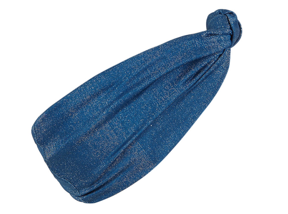 Turban Blu Fondale Lurex